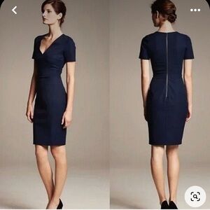 Eliza J Navy Blue Sheath Midi Dress Size 6